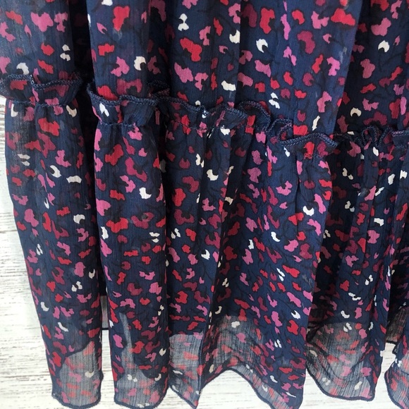 NWT TRIXXI Francesca’s Emma Square Neck Long Sleeve Baby Doll Ruffle Dress L - Picture 10 of 12